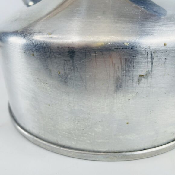 Vintage Enterprise Aluminum CO Whistle Tea Kettle Pot Chrome Silver 2.5 QT USA - Picture 7 of 13
